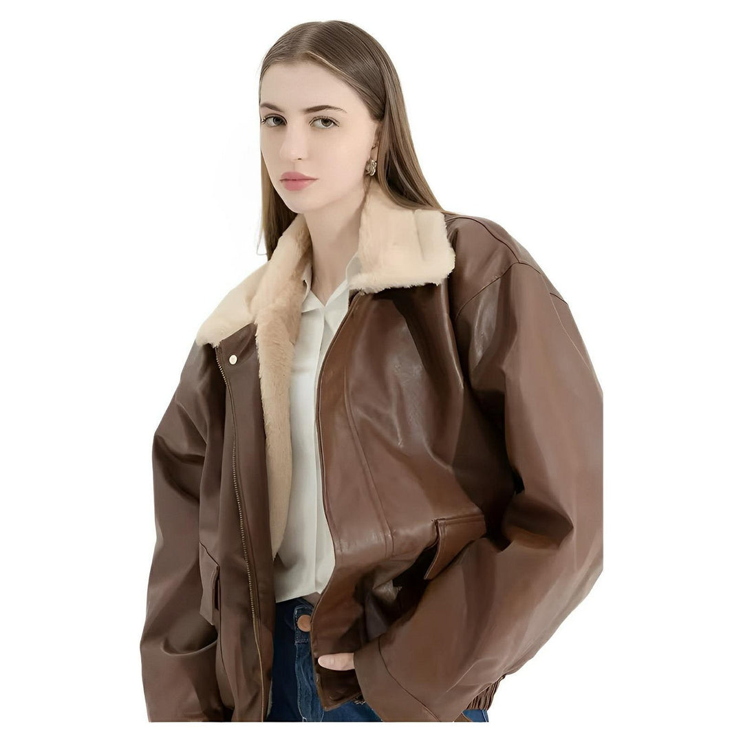 Astrid Faux Leather Jacket