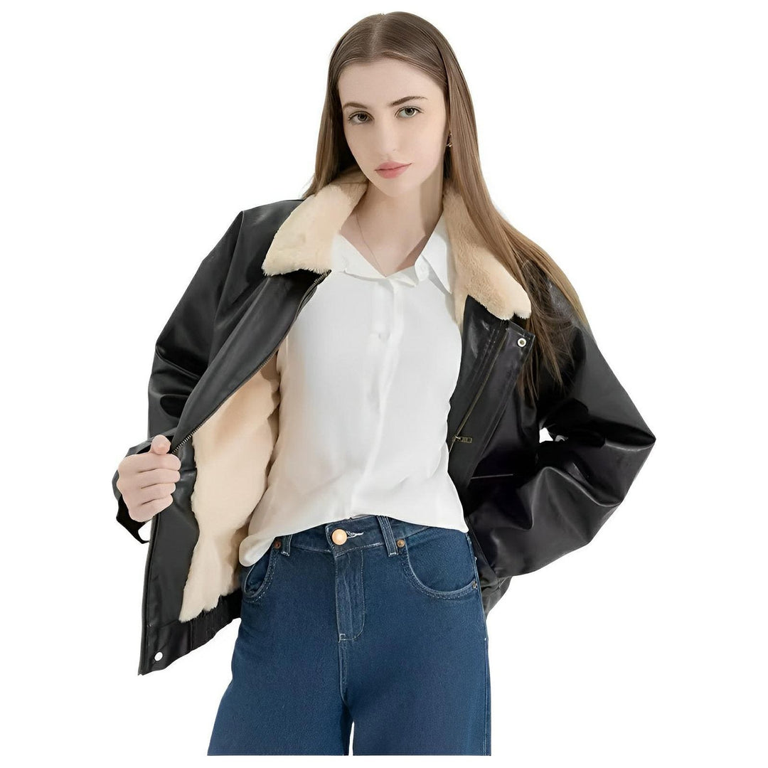 Astrid Faux Leather Jacket