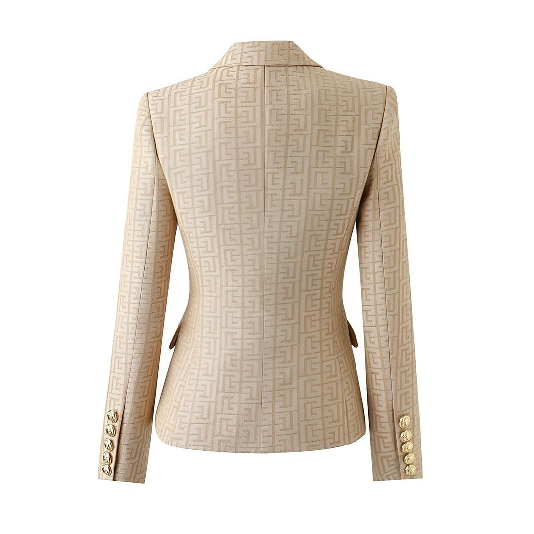 Bianca Patterned Blazer - Sand