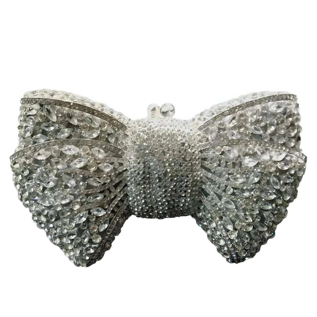 Bow Tie Rhinestone Clutch
