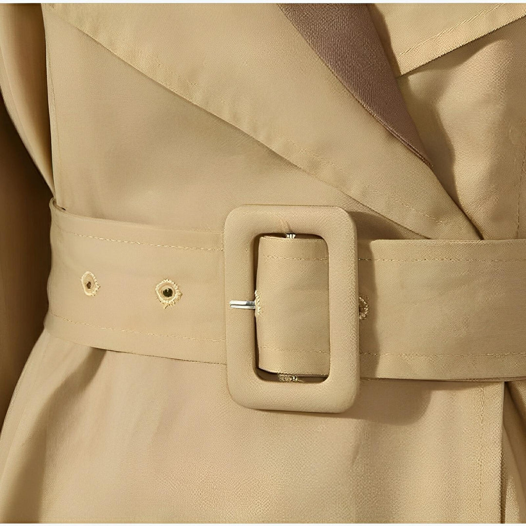 Brooklyn Contrast Panel Trench Coat