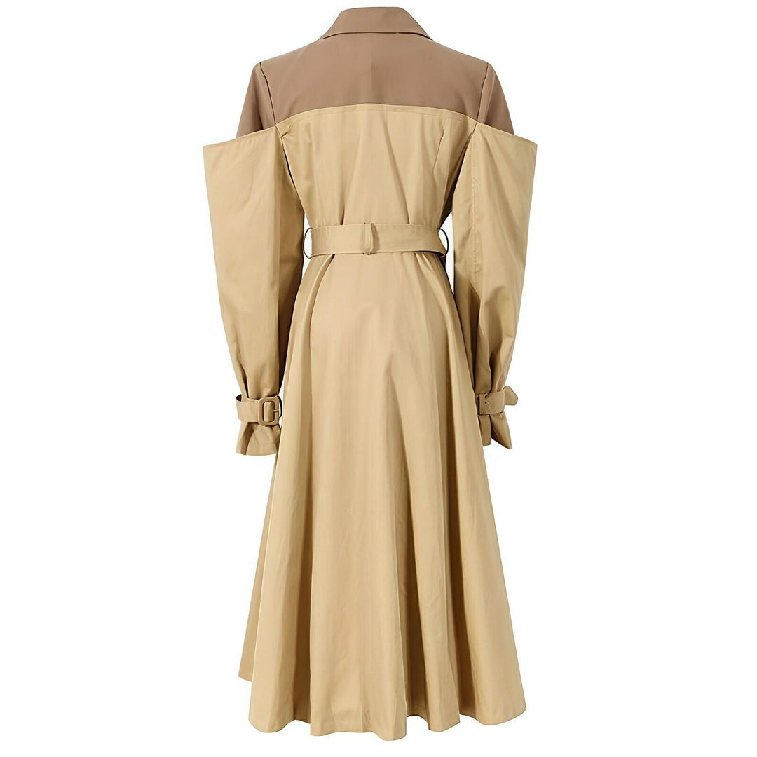 Brooklyn Contrast Panel Trench Coat