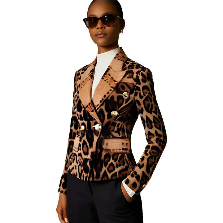 Cassandra Faux Leather Blazer