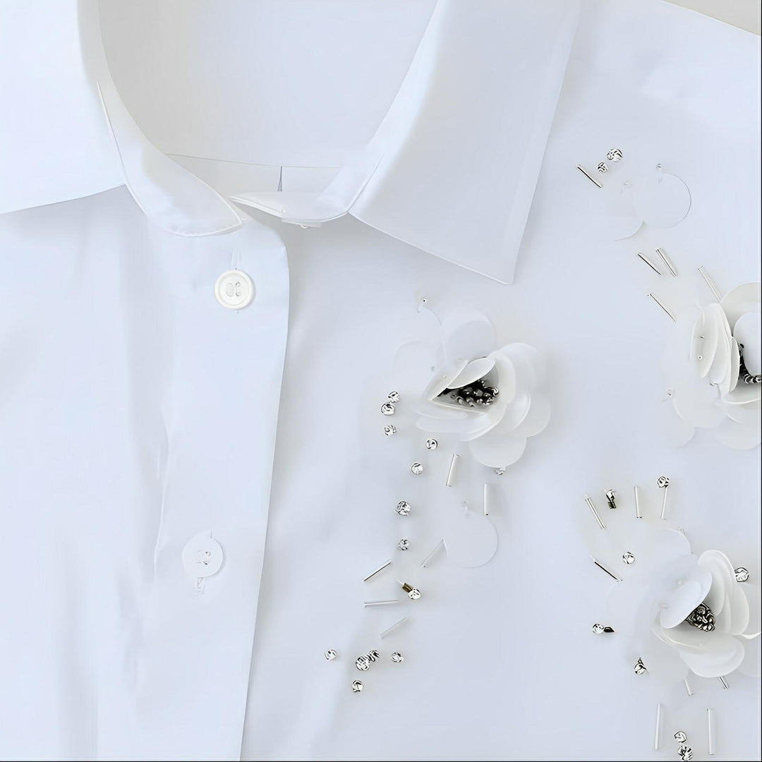 Celine Rhinestone Shirt