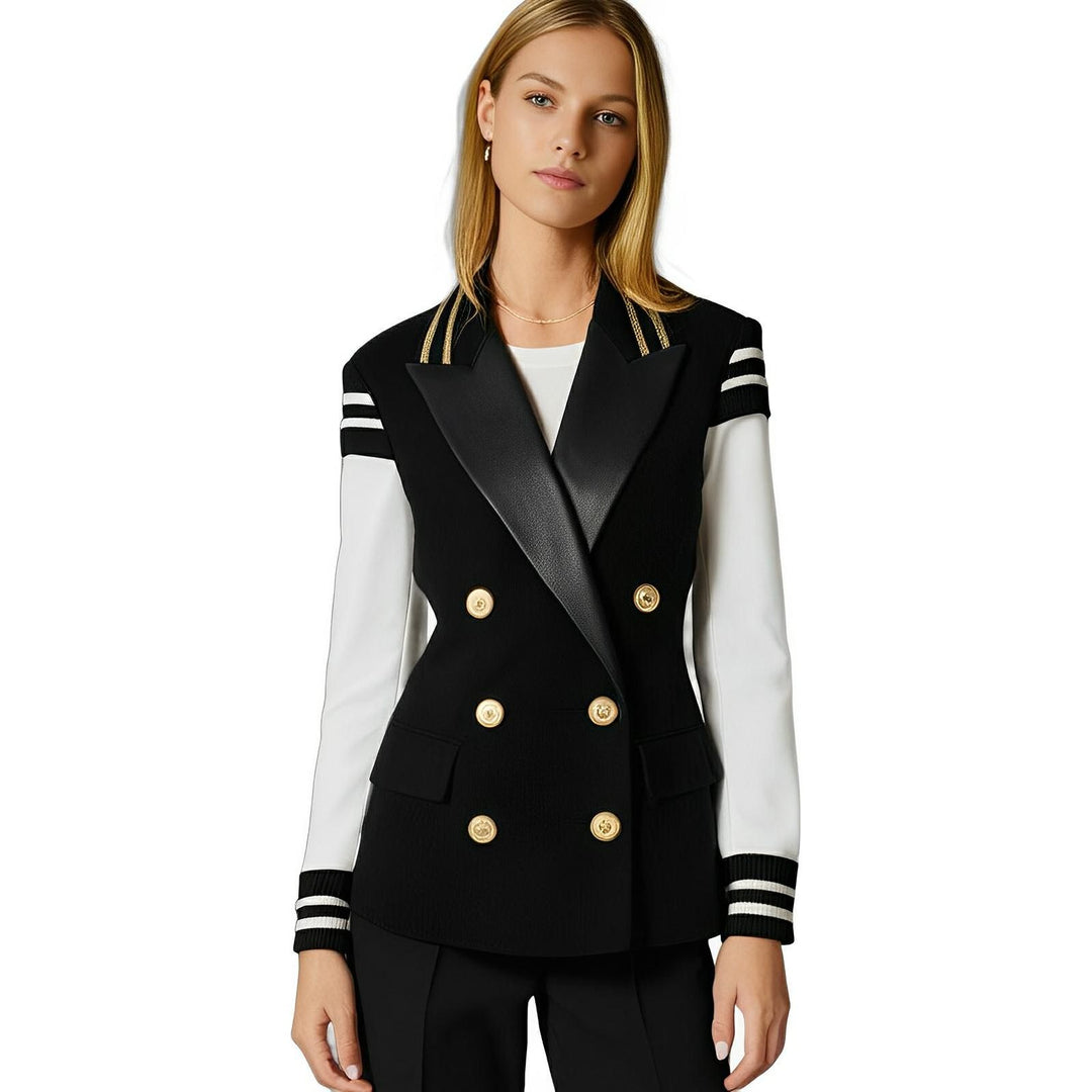 Clarissa Faux Leather Blazer