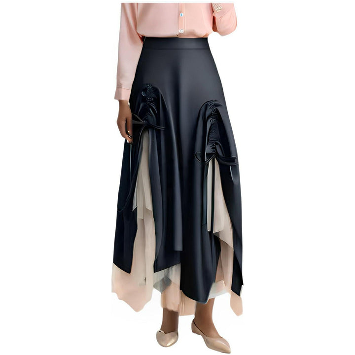 Corinne Pleated Midi Skirt