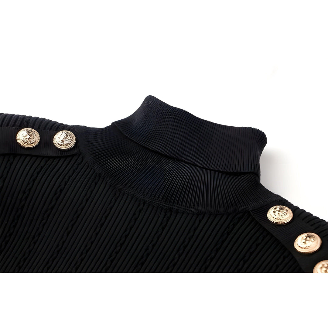 Daria Mock-Neck Sweater