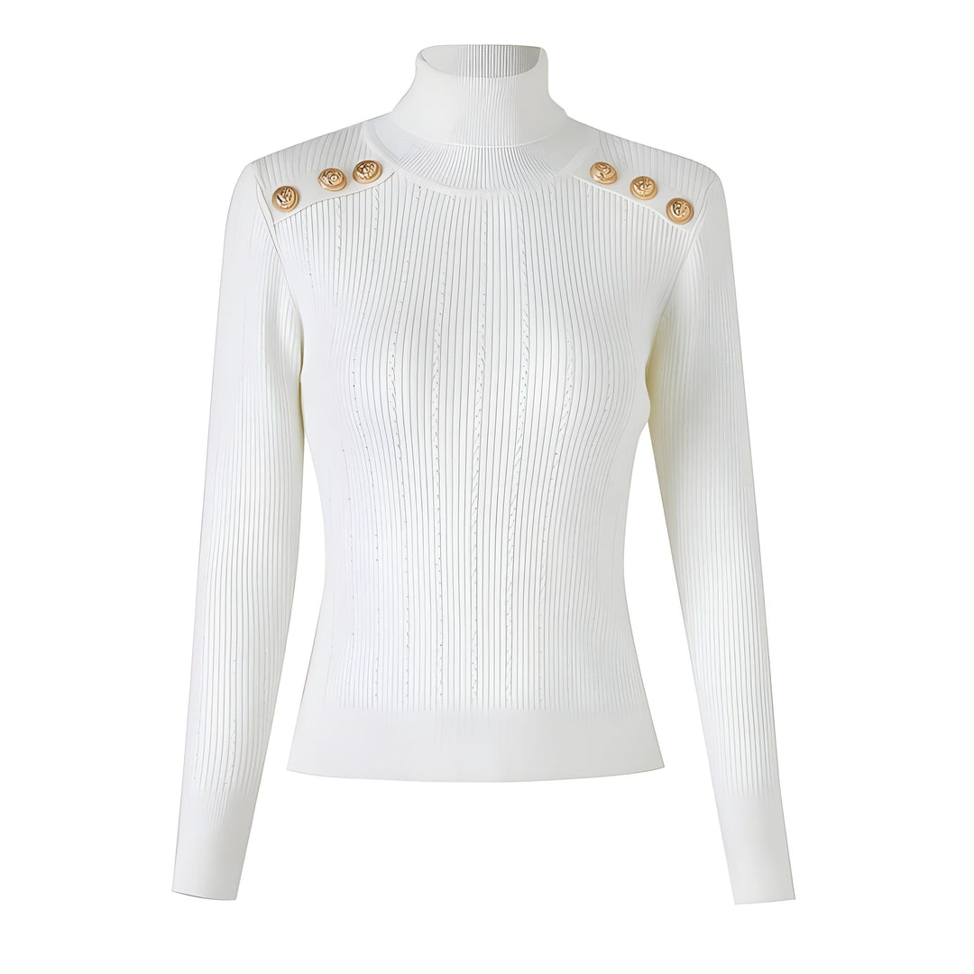 Daria Mock-Neck Sweater
