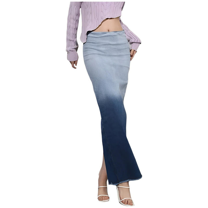 Dina Denim Maxi Skirt