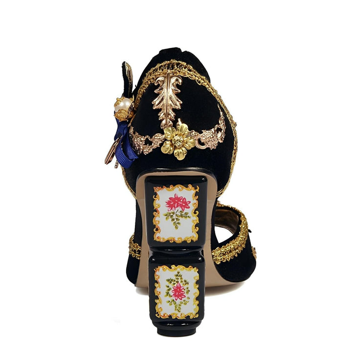 Empress Velvet Platform Sandals