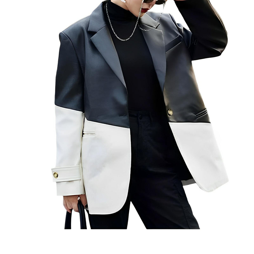 Farrah Contrast Panel Blazer
