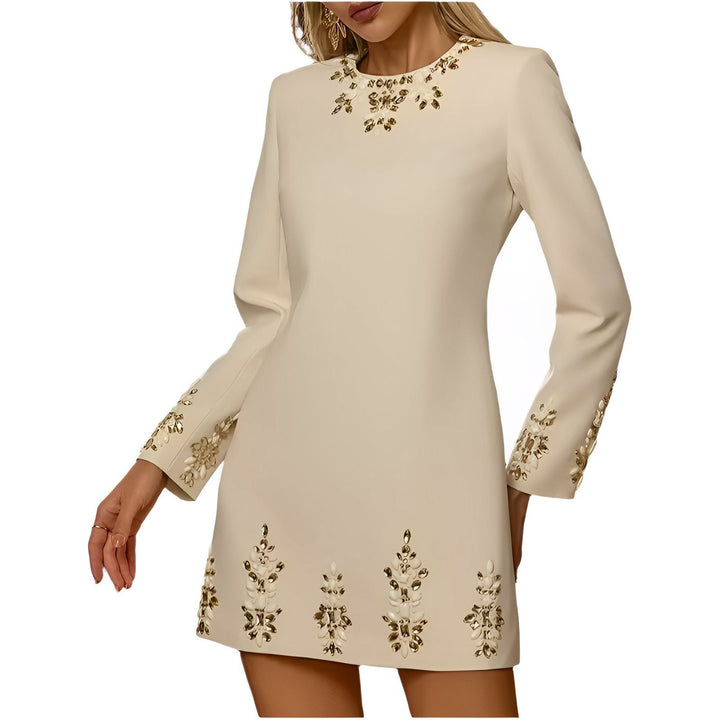 Faustine Rhinestone Mini Dress