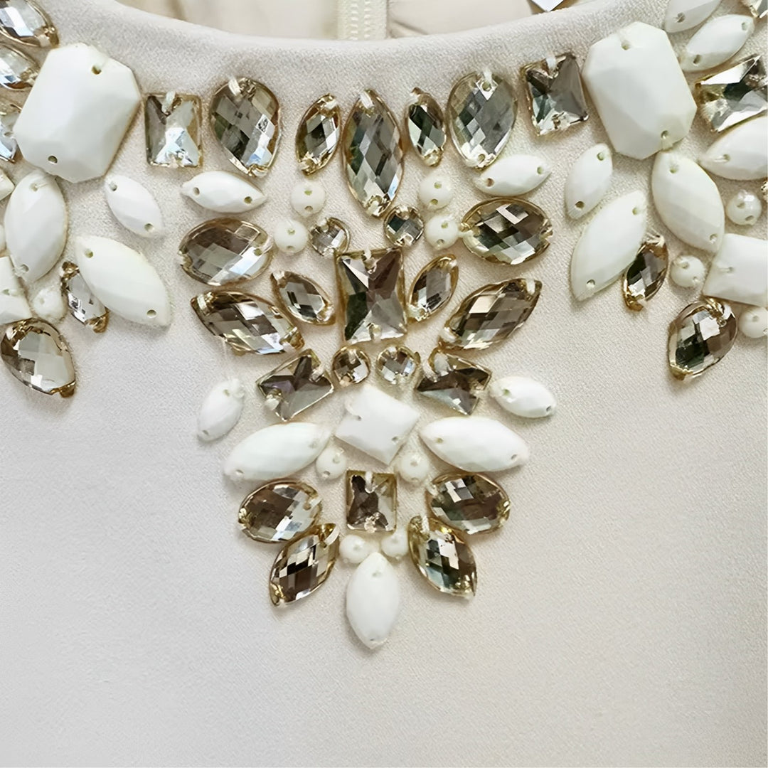 Faustine Rhinestone Mini Dress