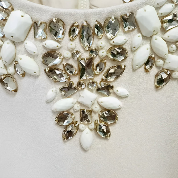 Faustine Rhinestone Mini Dress