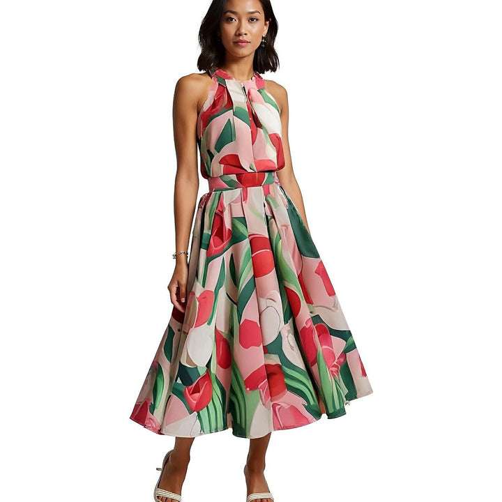 Freya Pleated Midi Skirt