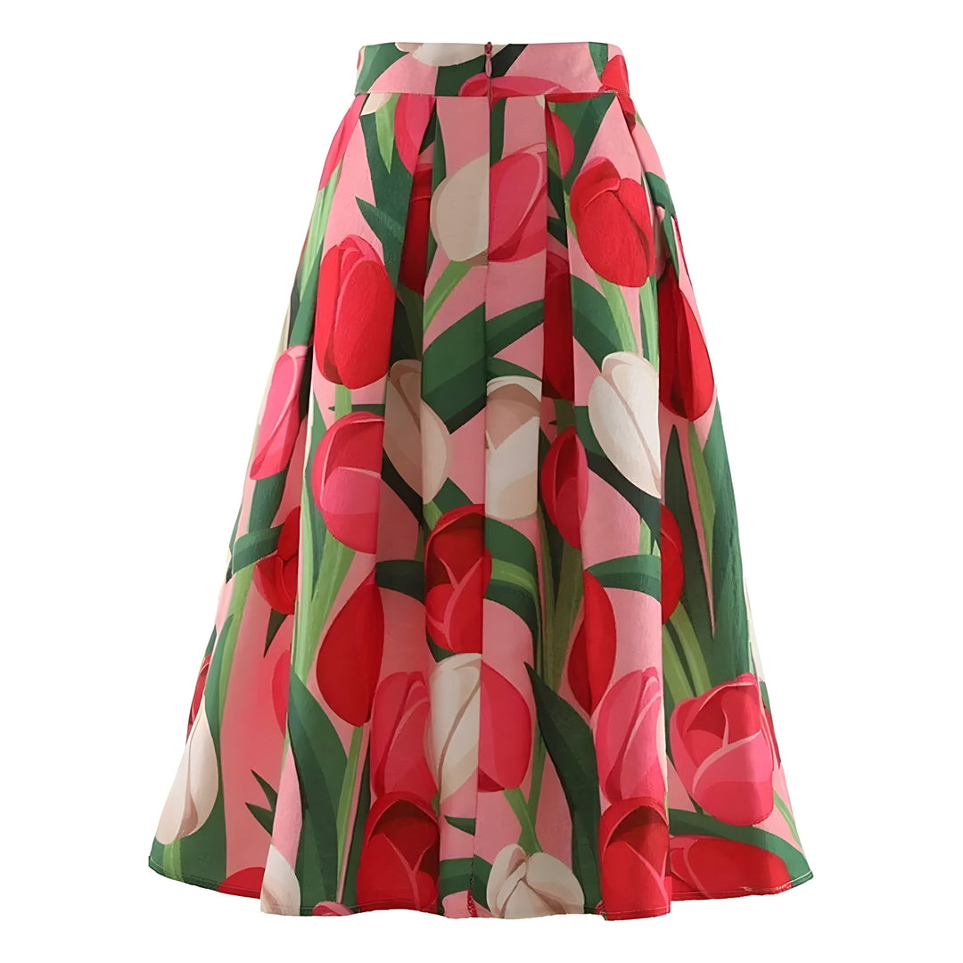 Freya Pleated Midi Skirt