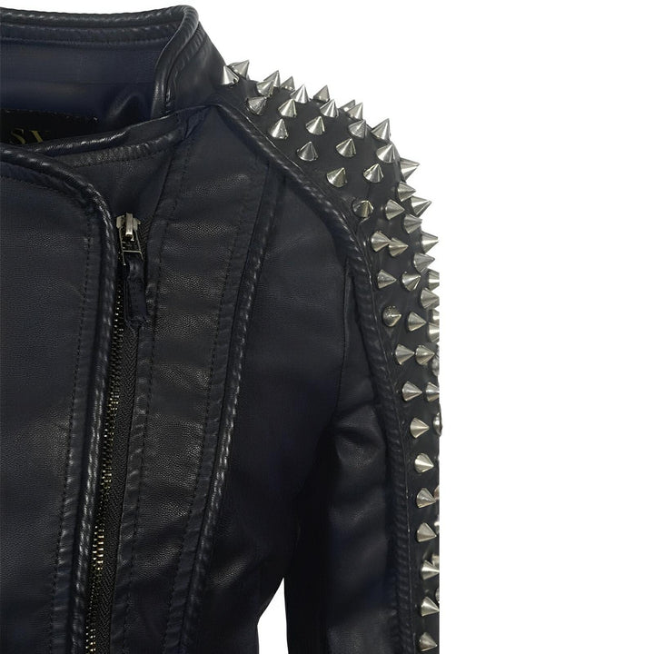 Gia Studded Leather Jacket
