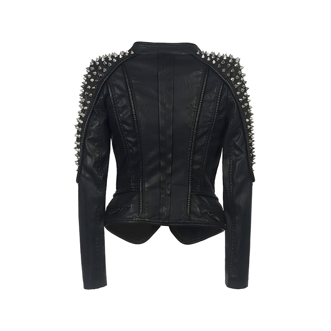 Gia Studded Leather Jacket