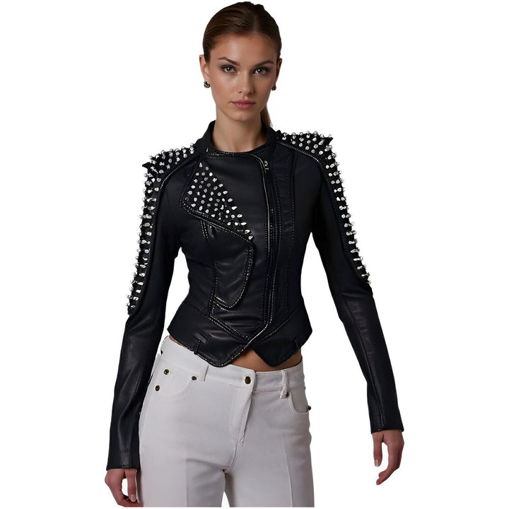 Gia Studded Leather Jacket