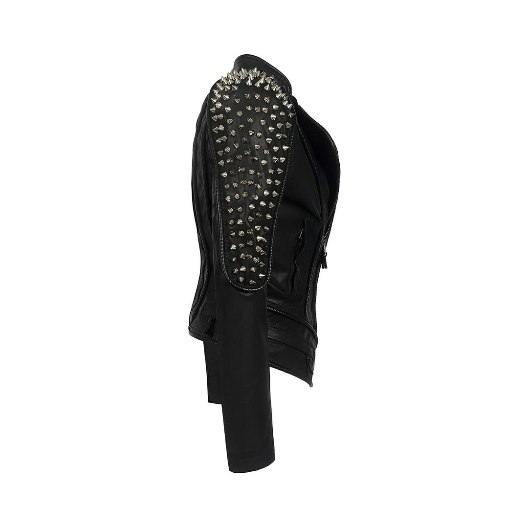Gia Studded Leather Jacket