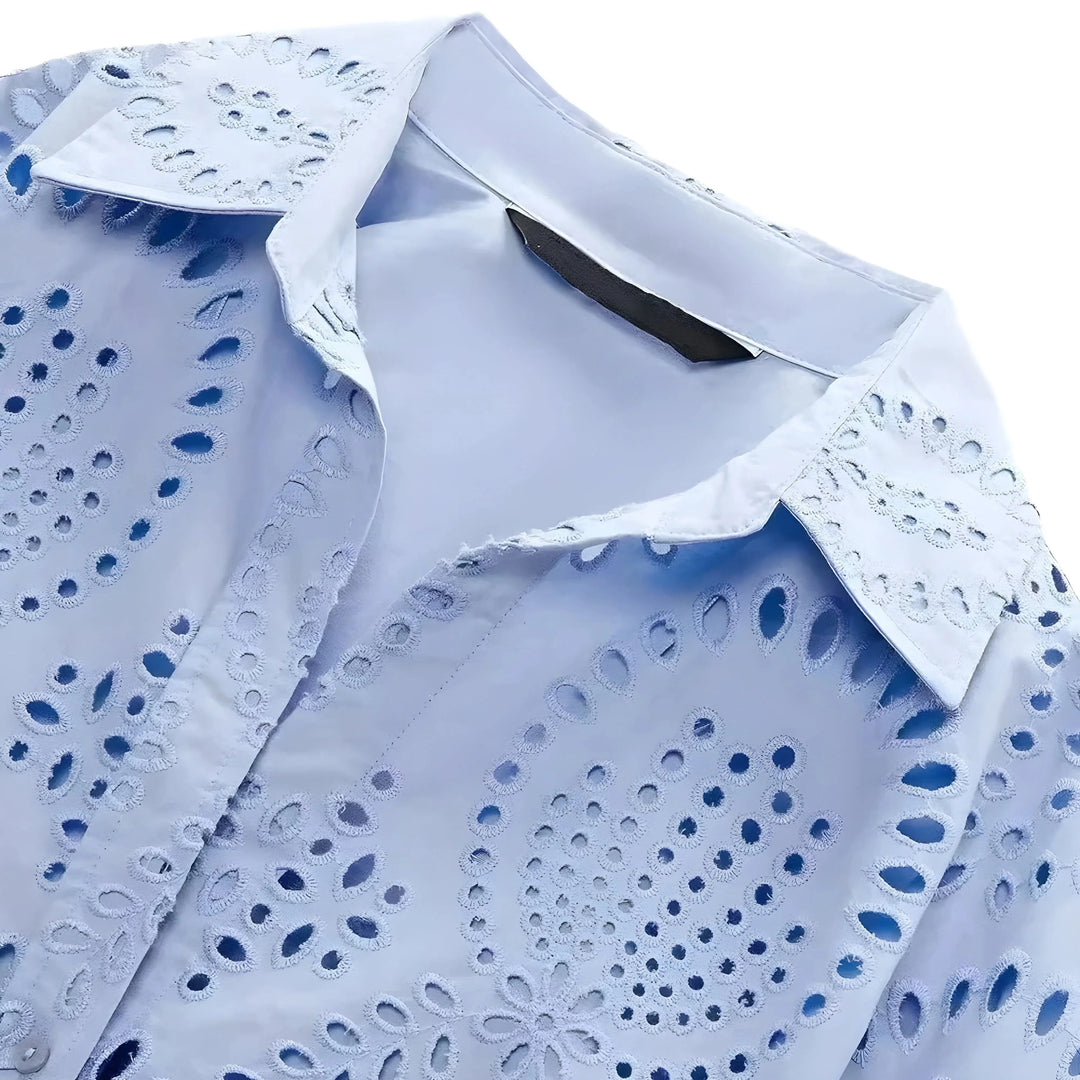 Gwen Perforated Blouse