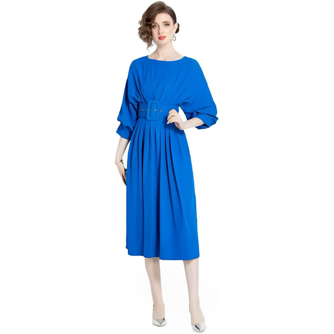 Hannah Midi Dress - Cobalt