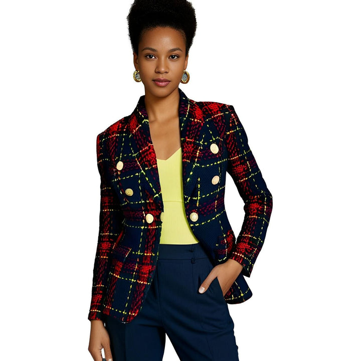 Iris Plaid Blazer