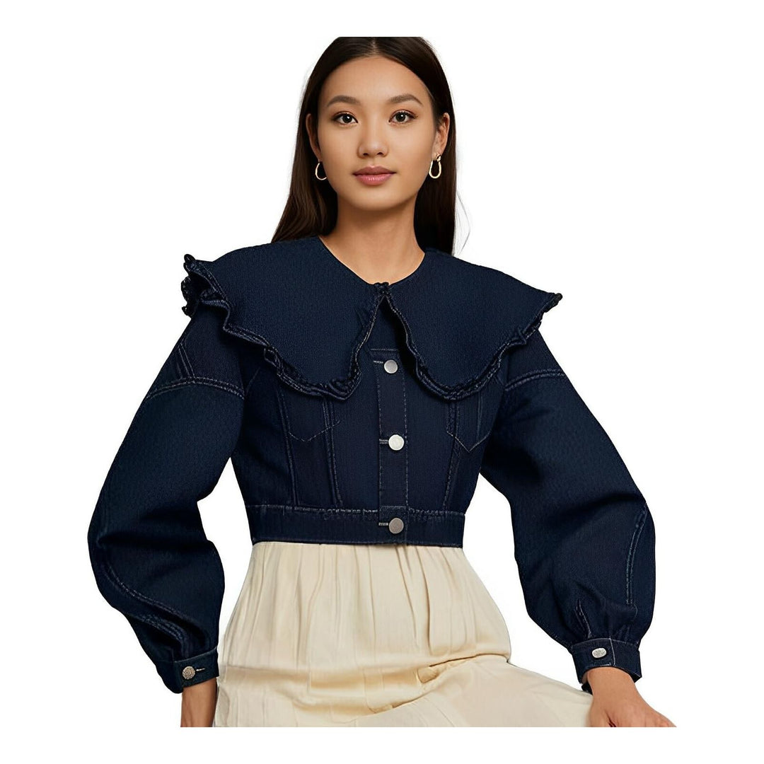 Leandra Cropped Denim Jacket