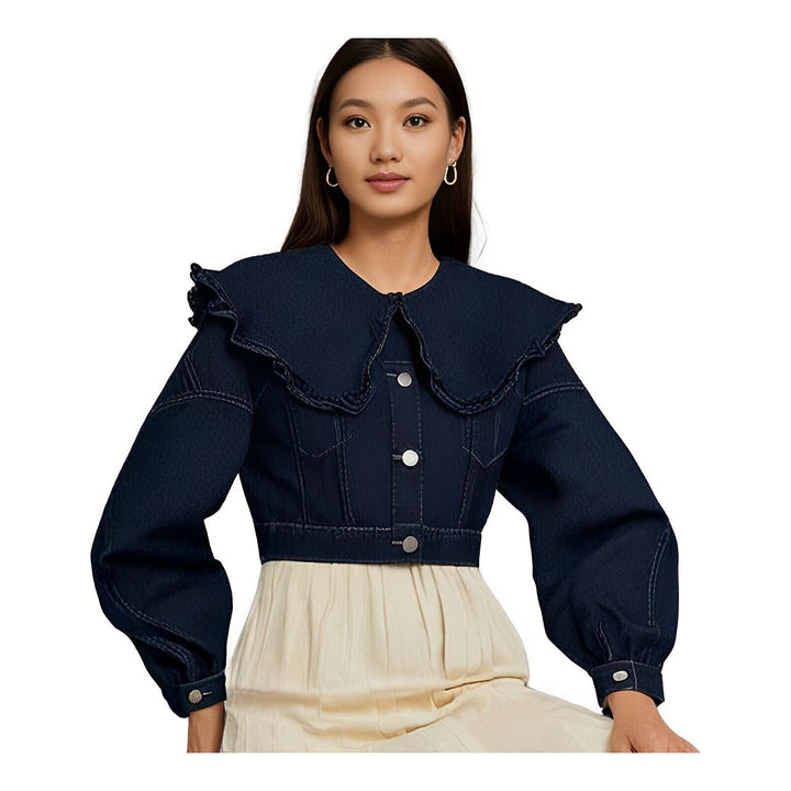 Leandra Cropped Denim Jacket