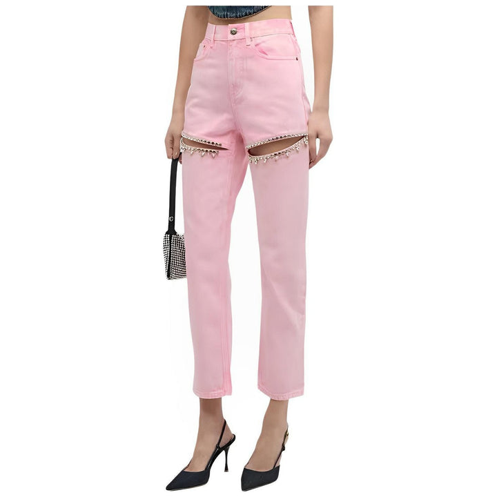 Lila Rhinestone Jeans