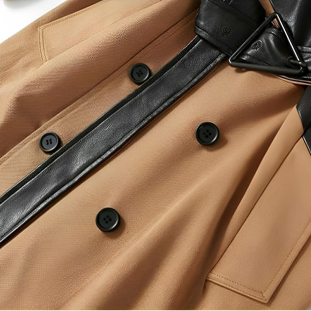 Manhattan Contrast Panel Trenchcoat