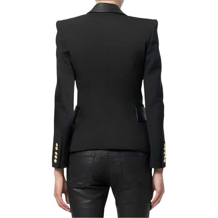 Mila Faux Leather Blazer