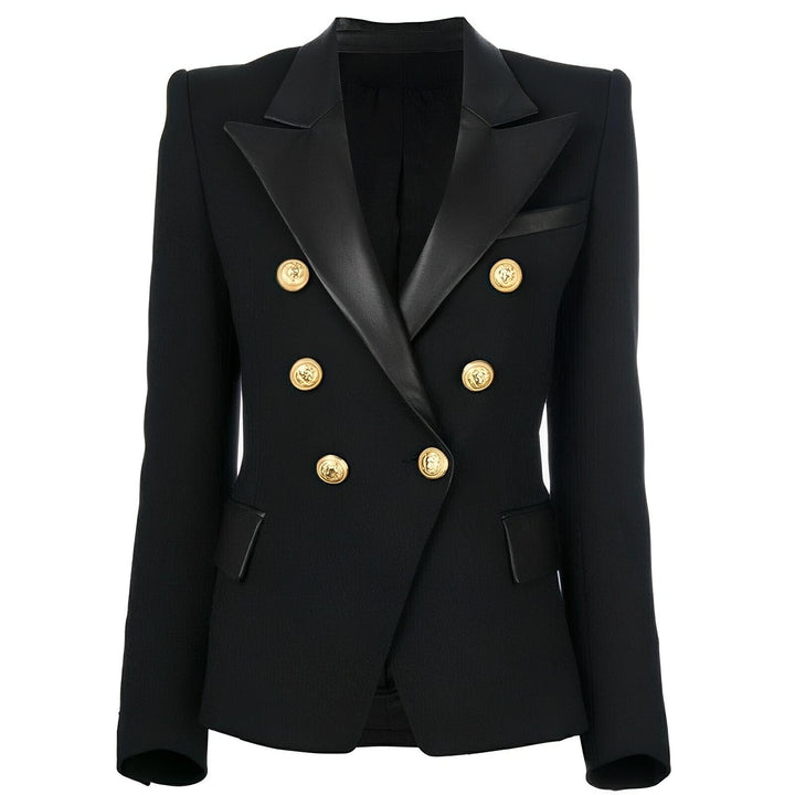 Mila Faux Leather Blazer