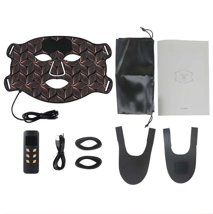 Olara 8-Color LED Face & Neck Mask — Anti-Aging Red Light Therapy