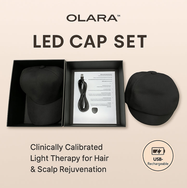 Olara LED Cap for Hair & Scalp Wellness - Red Light Therapy