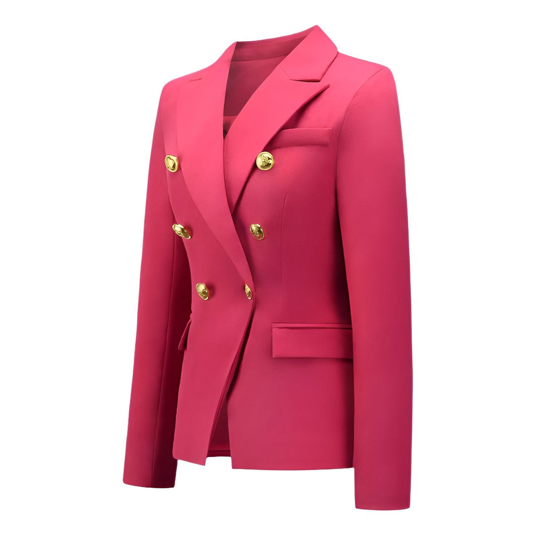 Talia Fitted Blazer - Rose