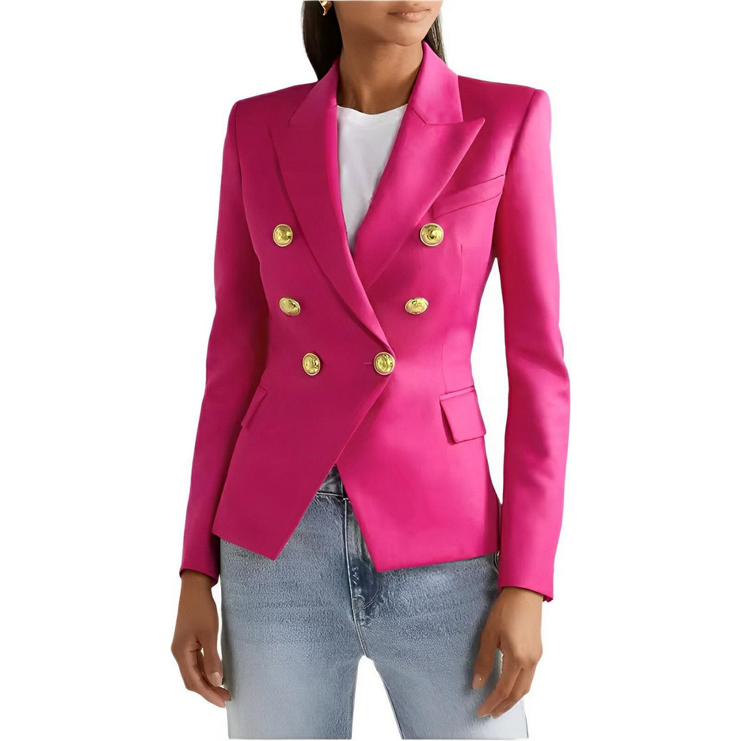 Talia Fitted Blazer - Rose