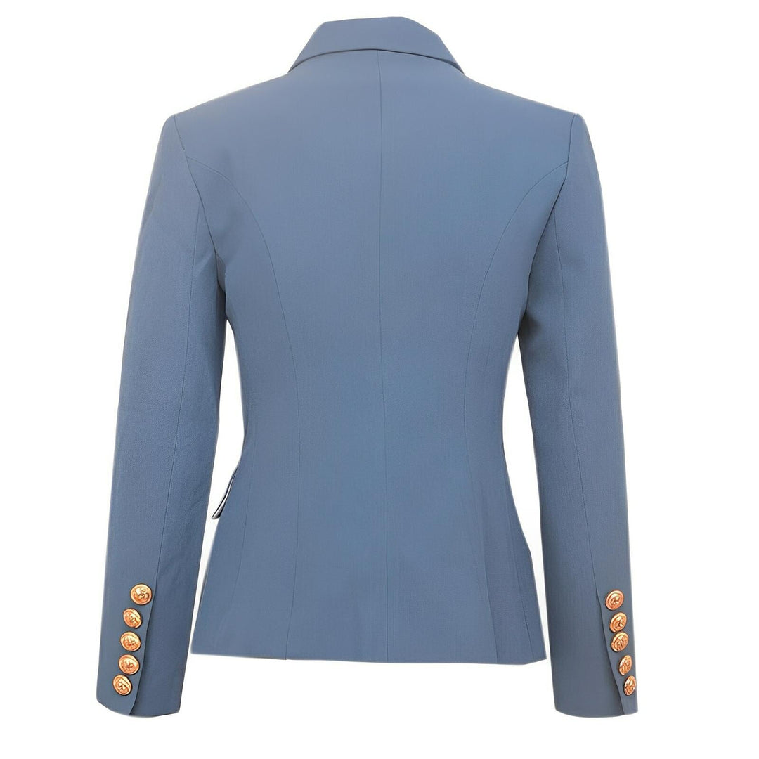 Talia Fitted Blazer - Slate Blue