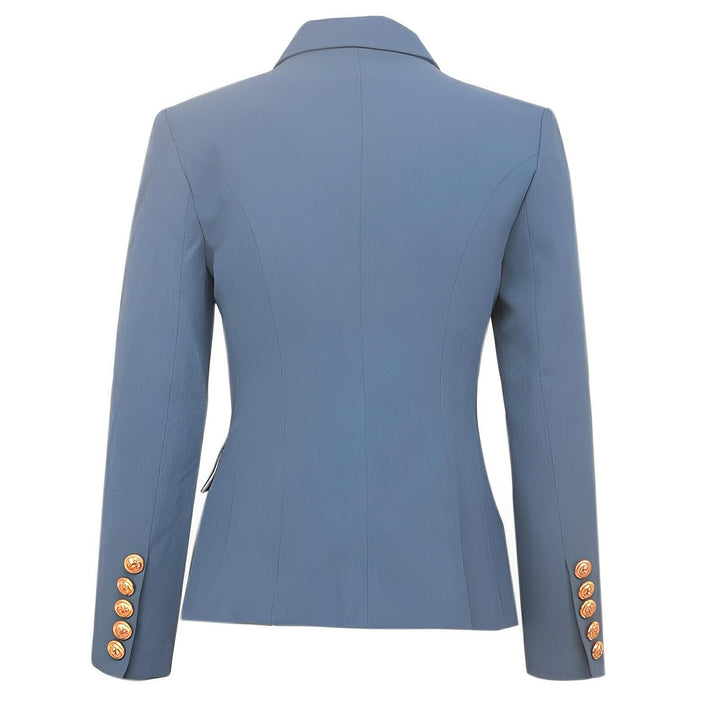 Talia Fitted Blazer - Slate Blue