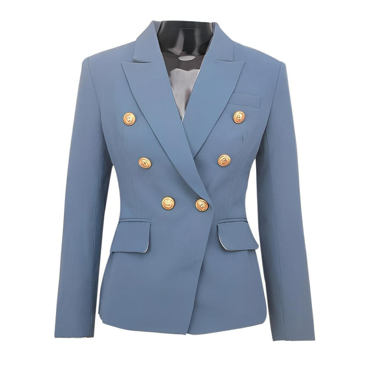 Talia Fitted Blazer - Slate Blue