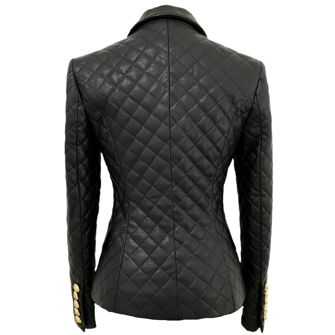 Vera Faux Leather Blazer