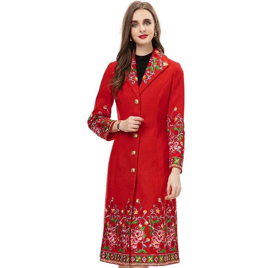 Verena Embroidered Overcoat