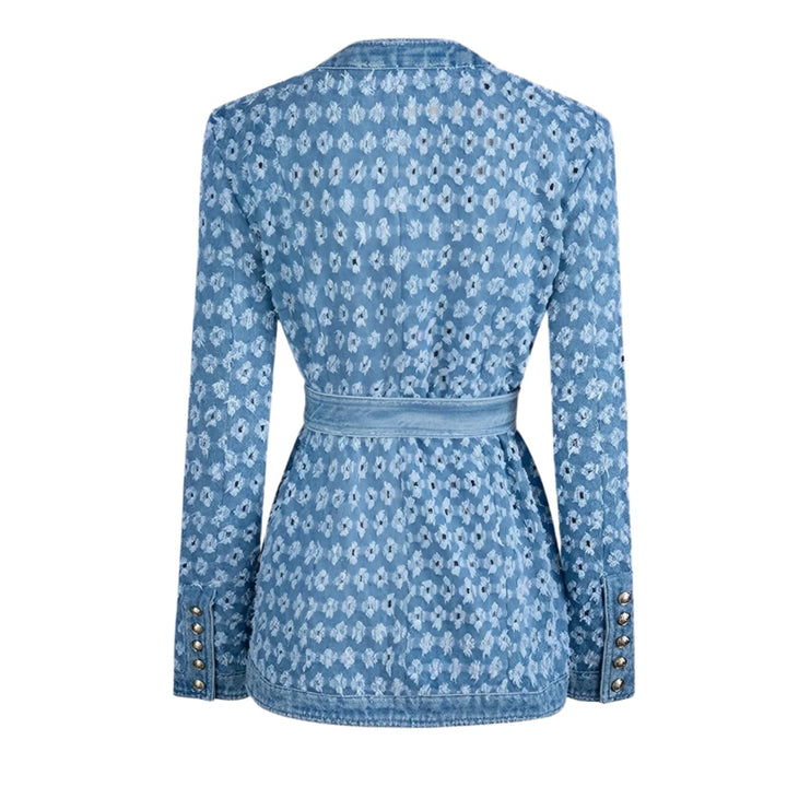 Virgo Belted Denim Jacket