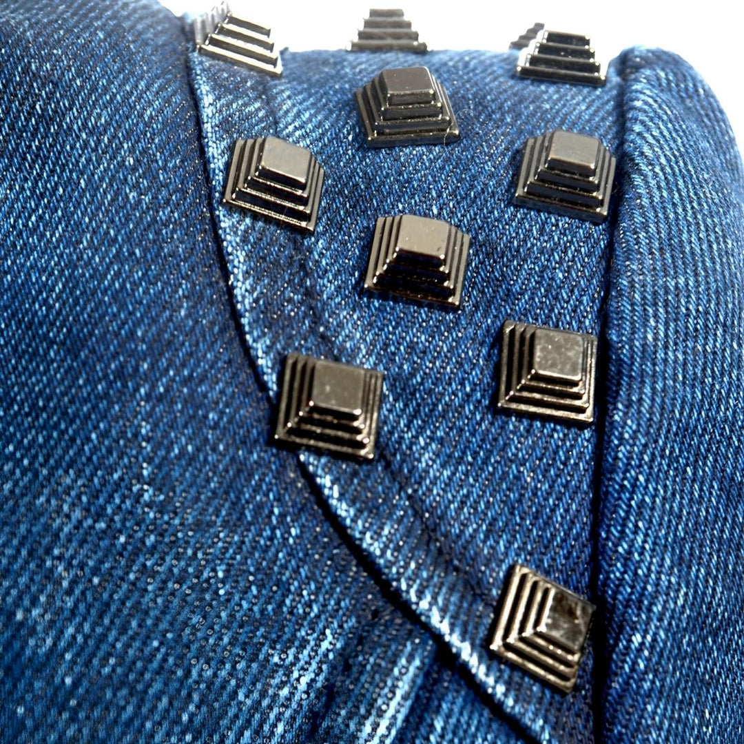 Xanthe Denim Biker Jacket