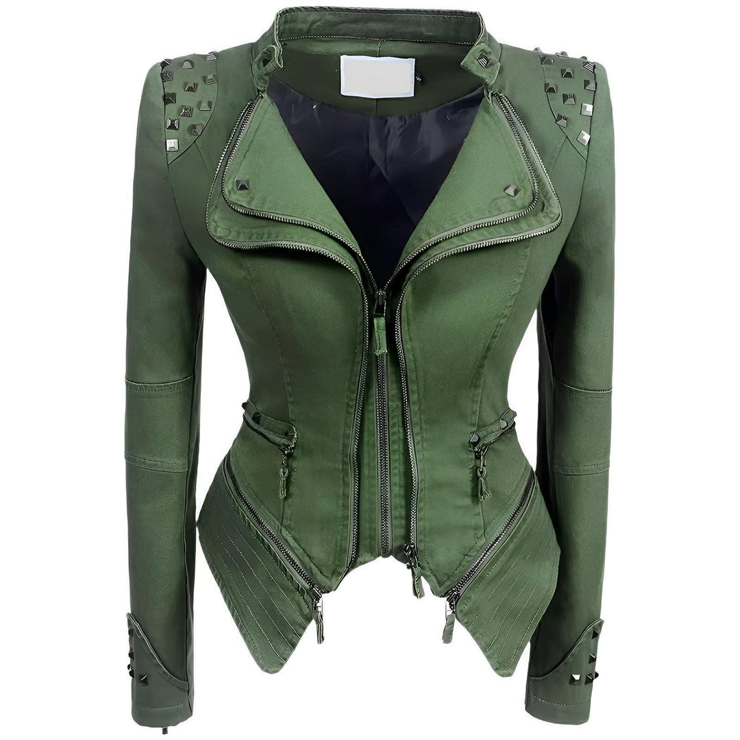 Xanthe Denim Biker Jacket