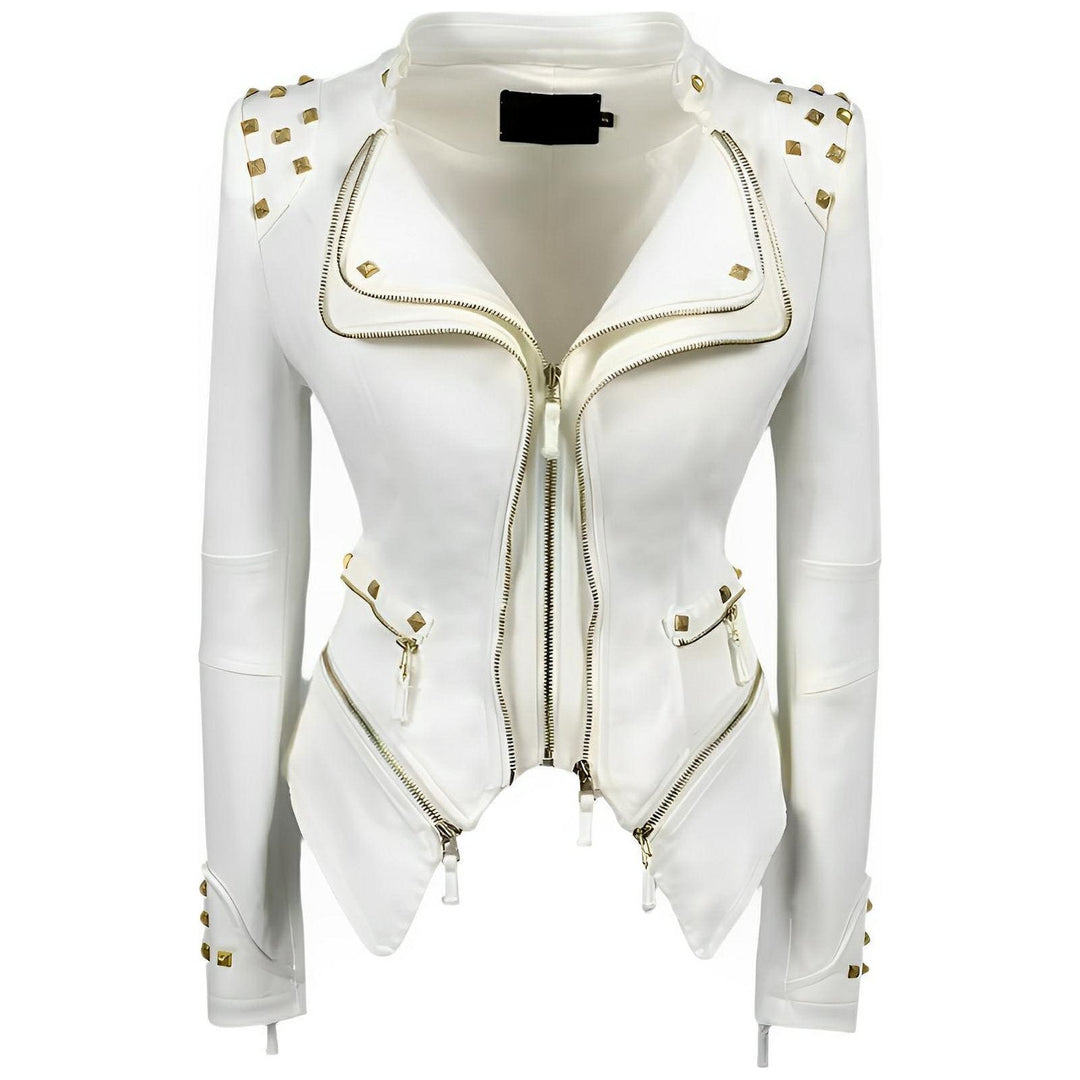 Xanthe Denim Biker Jacket