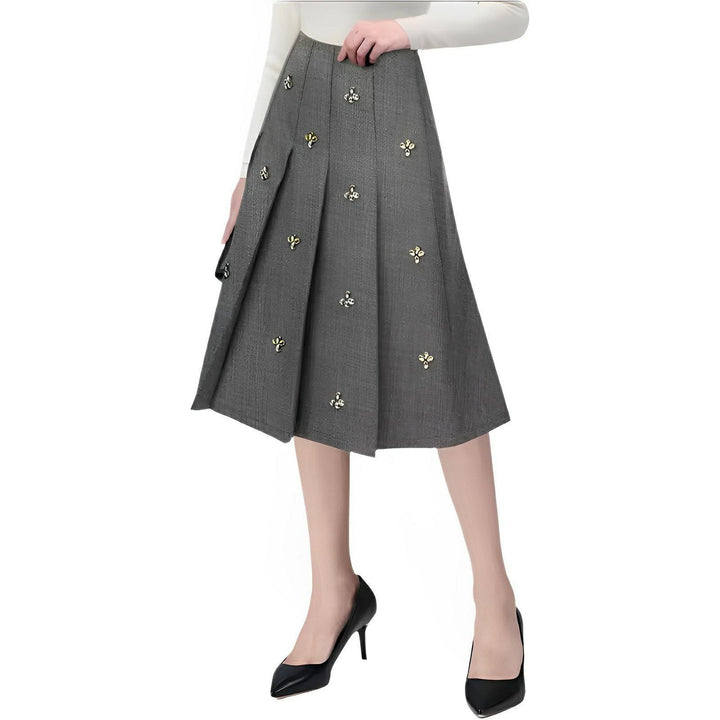 Zadie Pleated Midi Skirt