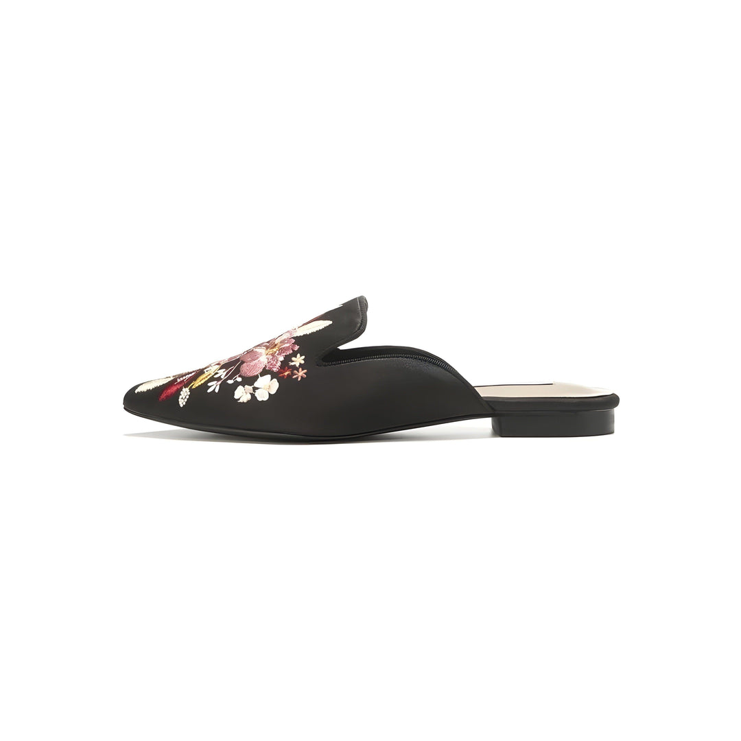 Zinnia Satin Mules