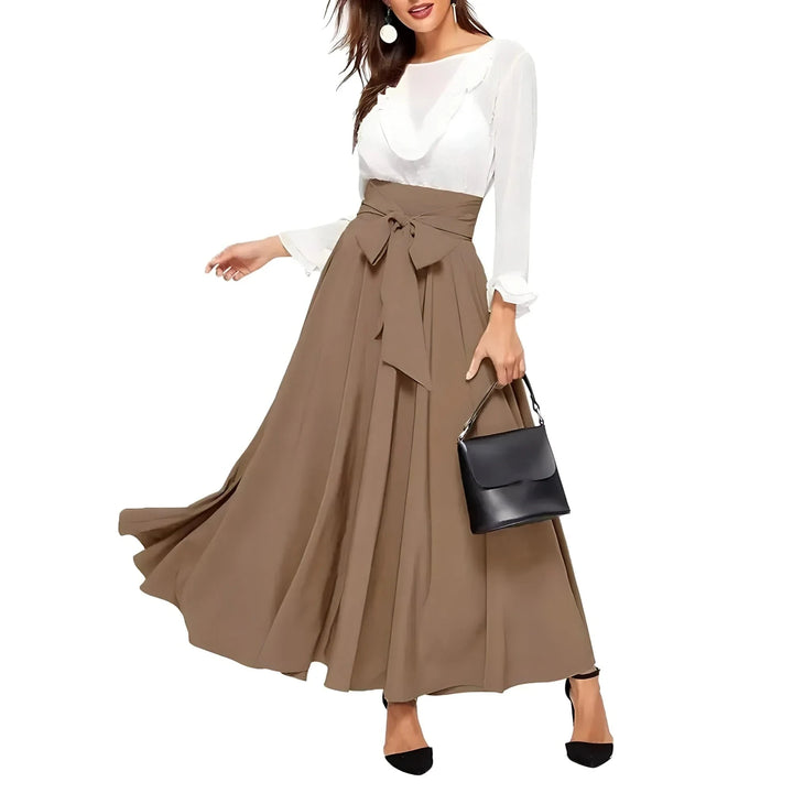 Zora Pleated Midi Skirt